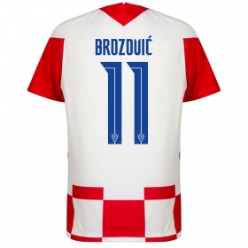 Hrvatska Marcelo Brozovic 11 Domaći Nogometni Dresovi EURO 2020